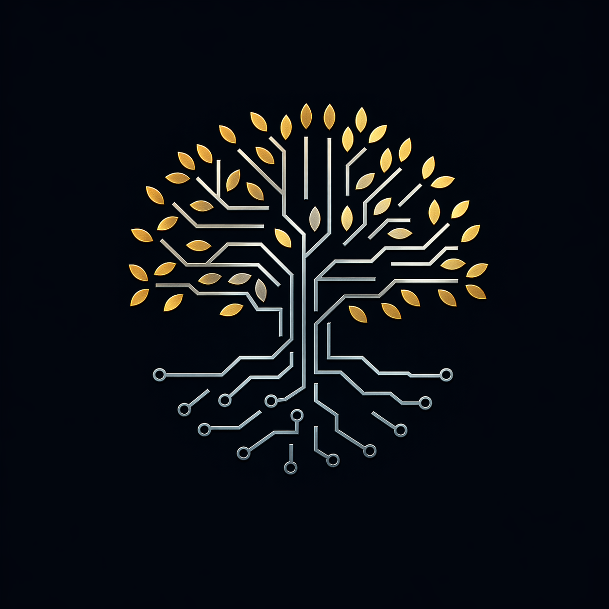 IAI golden circuit-tree emblem